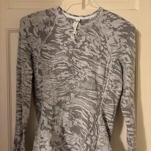 Lululemon It's Rulu Run Long Sleeve Jacquard Shirt